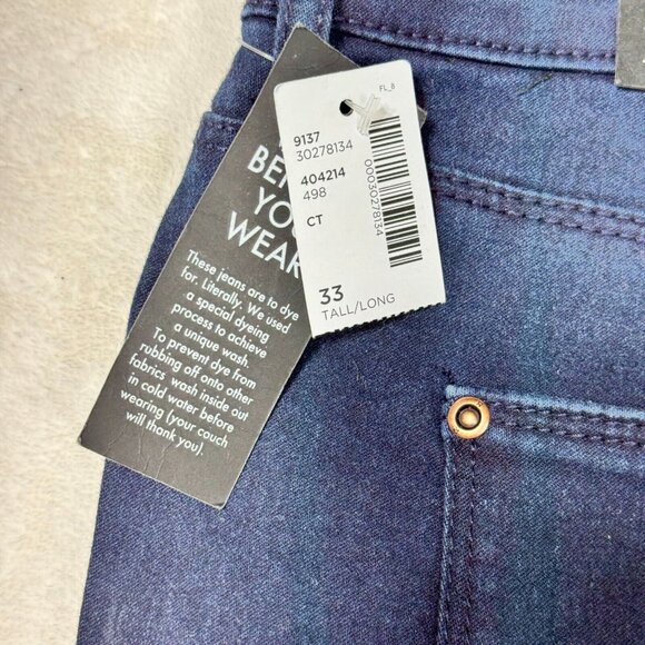 Reitmans R Jeans Women’s 33 Long Dark Wash Blue The Signature Boot Cut - Picture 15 of 16